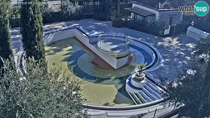 Villaggio Mare Blu bazen Spletna kamera V živo Bibione Pineda – Italija