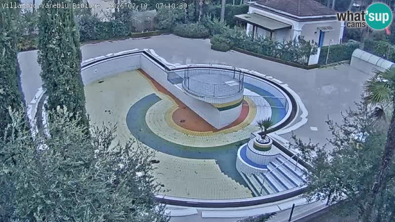 Villaggio Mare Blu piscine LIVE webcam Bibione Pineda – Italie