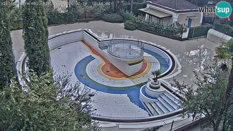 Villaggio Mare Blu pool LIVE webcam Bibione Pineda – Italy