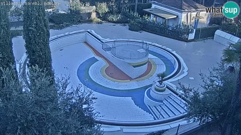 Piscina Villaggio Mare Blu EN VIVO webcam Bibione Pineda – Italia