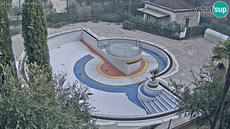 Villaggio Mare Blu bazen Spletna kamera V živo Bibione Pineda – Italija