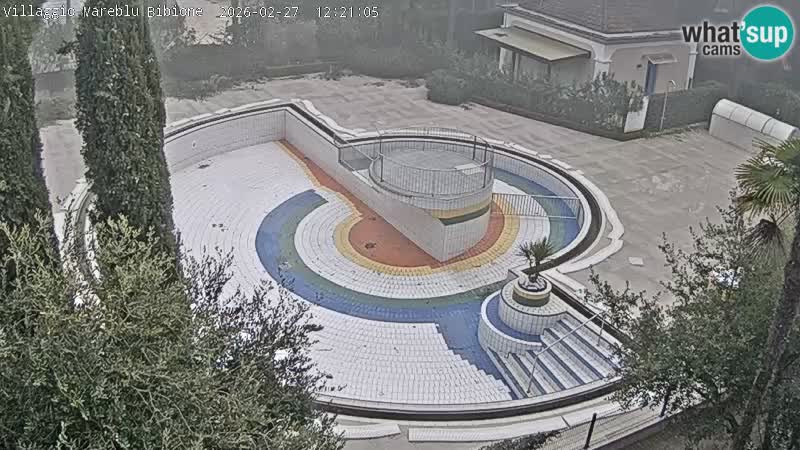 Villaggio Mare Blu bazen Spletna kamera V živo Bibione Pineda – Italija