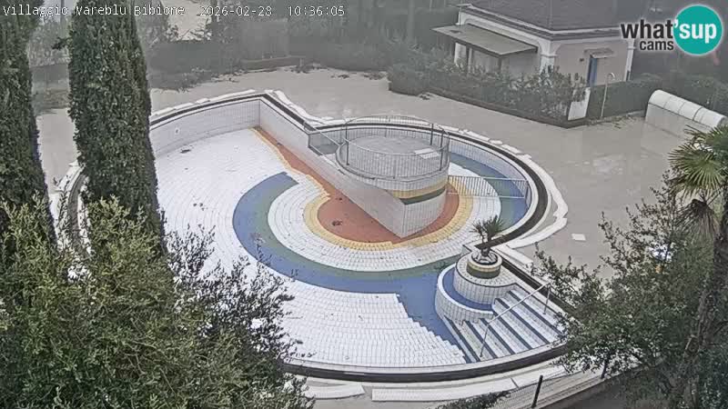 Villaggio Mare Blu piscine LIVE webcam Bibione Pineda – Italie