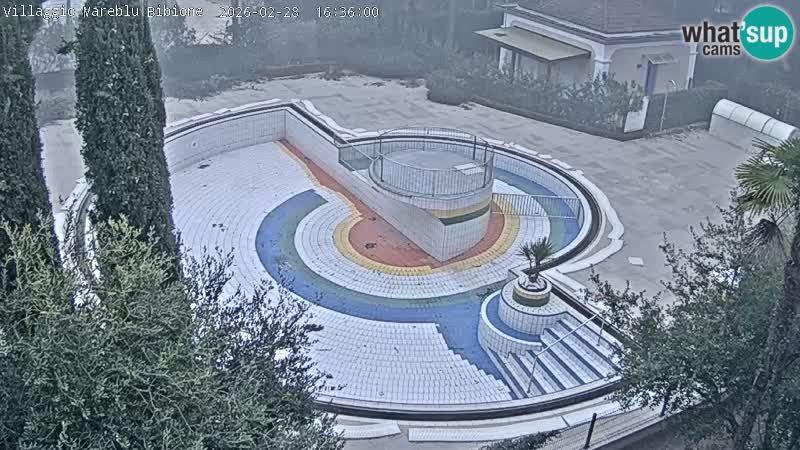 Villaggio Mare Blu bazen Spletna kamera V živo Bibione Pineda – Italija