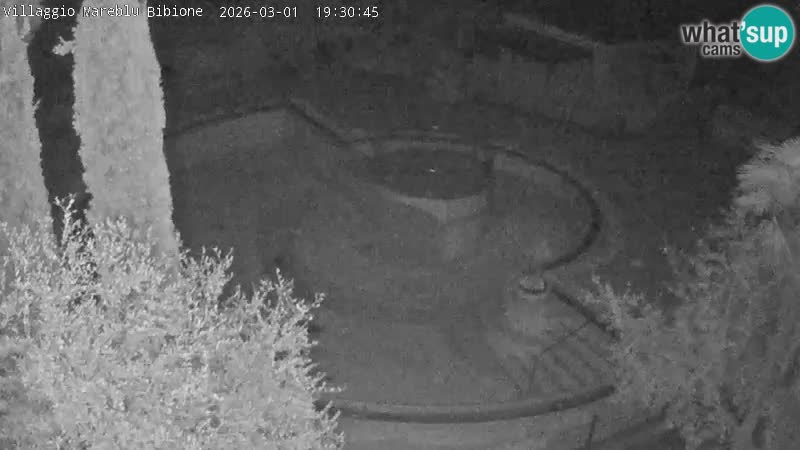 Villaggio Mare Blu bazen UŽIVO web kamera Bibione Pineda – Italija