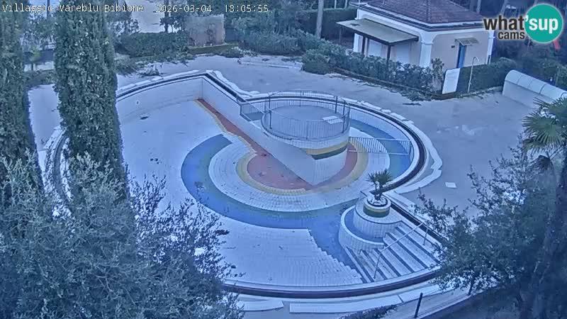 Piscina Villaggio Mare Blu EN VIVO webcam Bibione Pineda – Italia