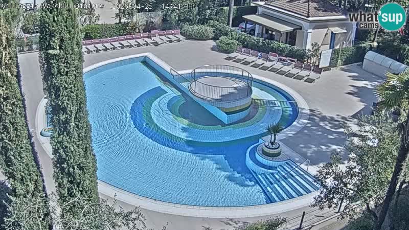 Villaggio Mare Blu piscine LIVE webcam Bibione Pineda – Italie