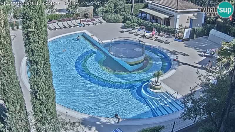 Villaggio Mare Blu piscine LIVE webcam Bibione Pineda – Italie