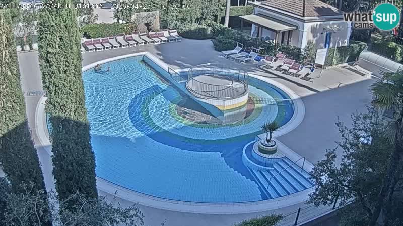 Piscina Villaggio Mare Blu EN VIVO webcam Bibione Pineda – Italia