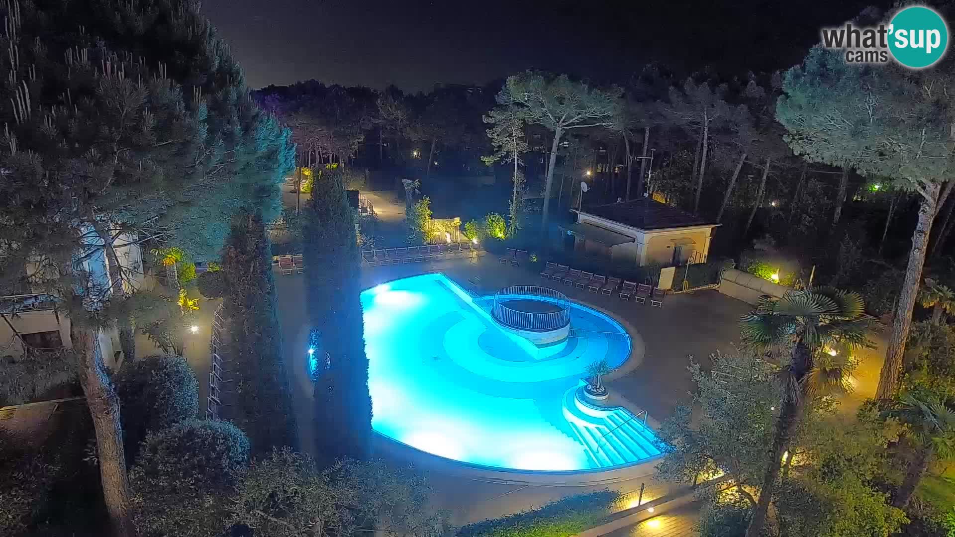 Villaggio Mare Blu bazen Spletna kamera V živo Bibione Pineda – Italija