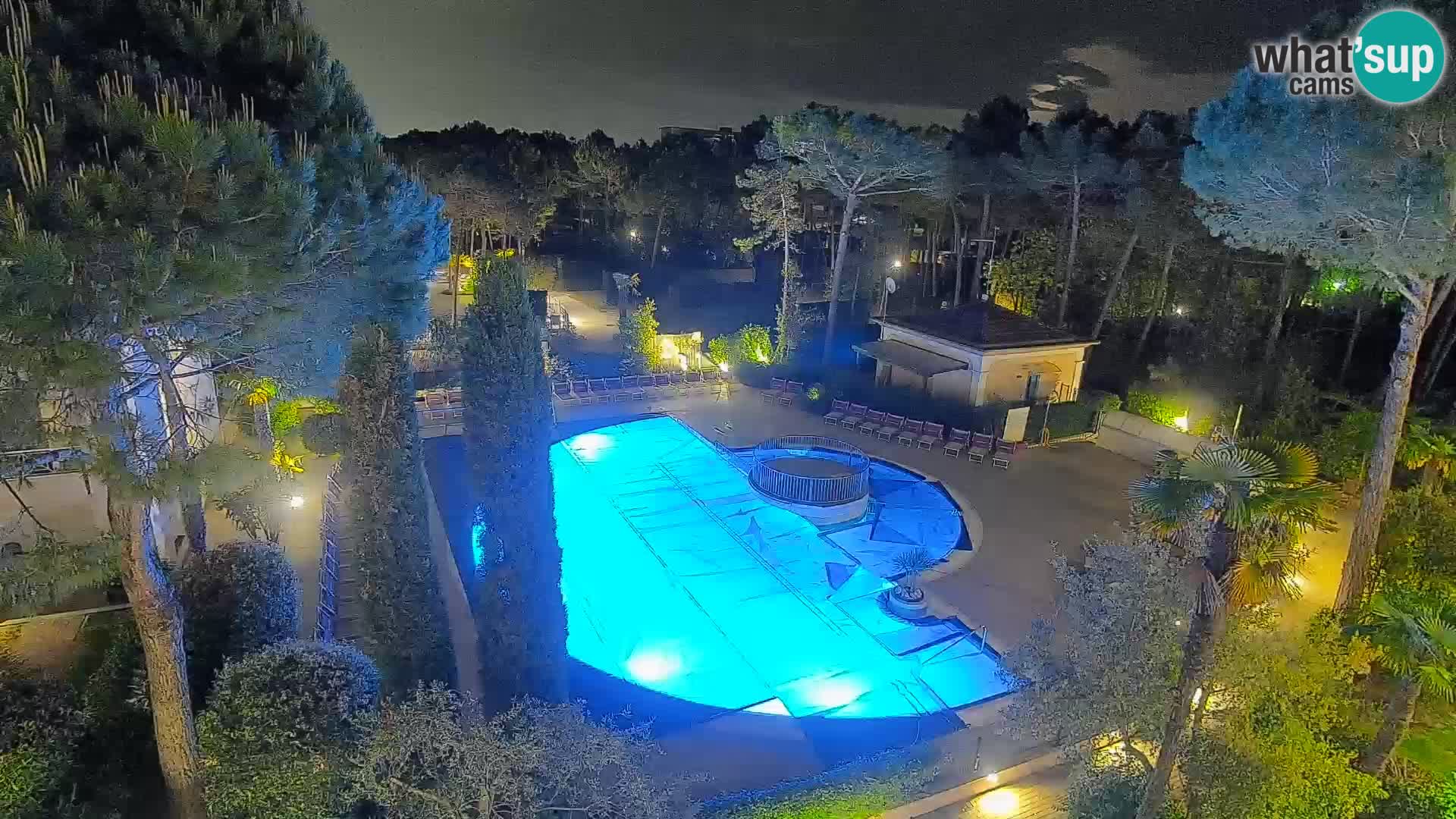Villaggio Mare Blu bazen Spletna kamera V živo Bibione Pineda – Italija