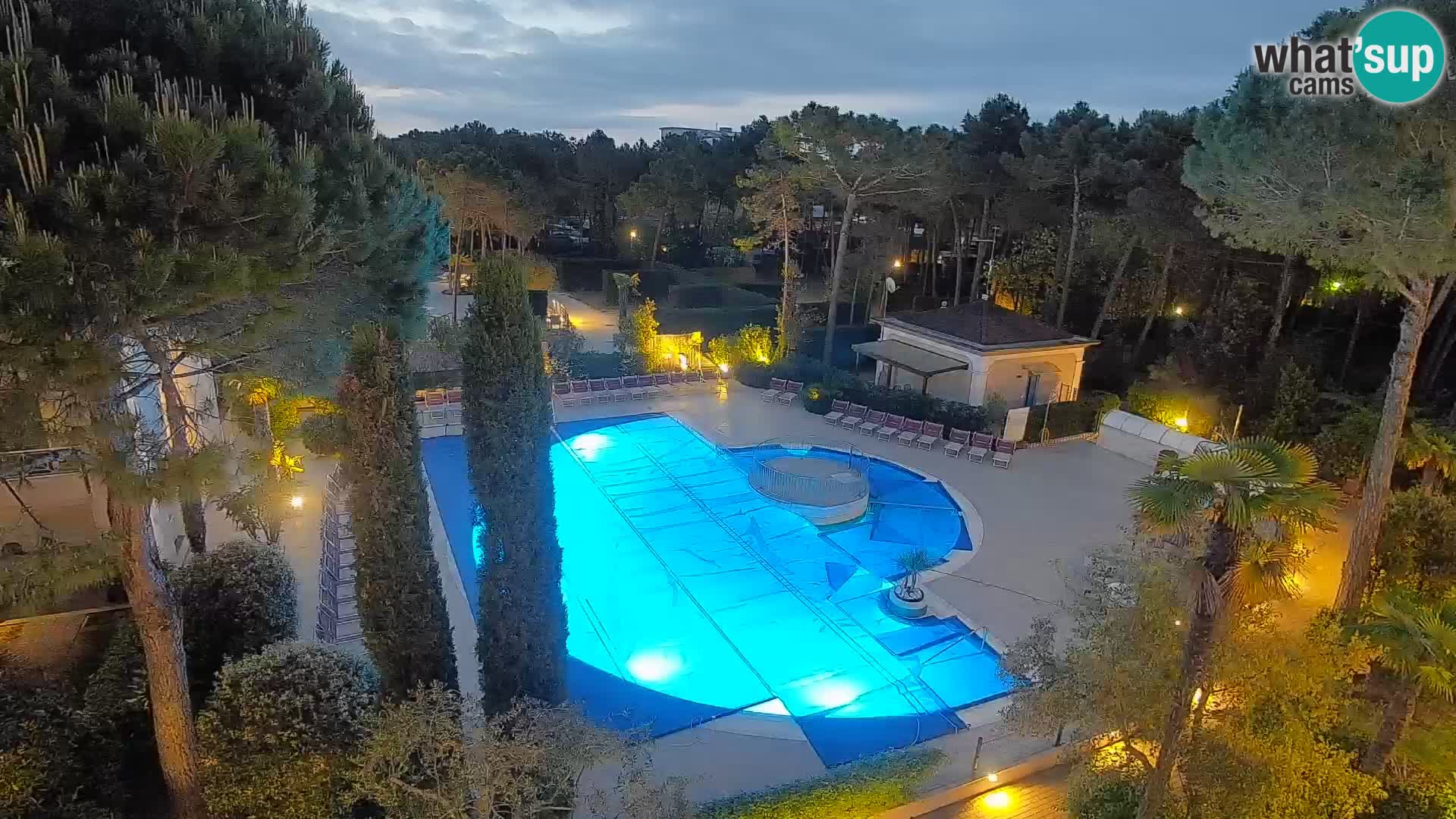 Piscina Villaggio Mare Blu webcam LIVE Bibione Pineda – Italia