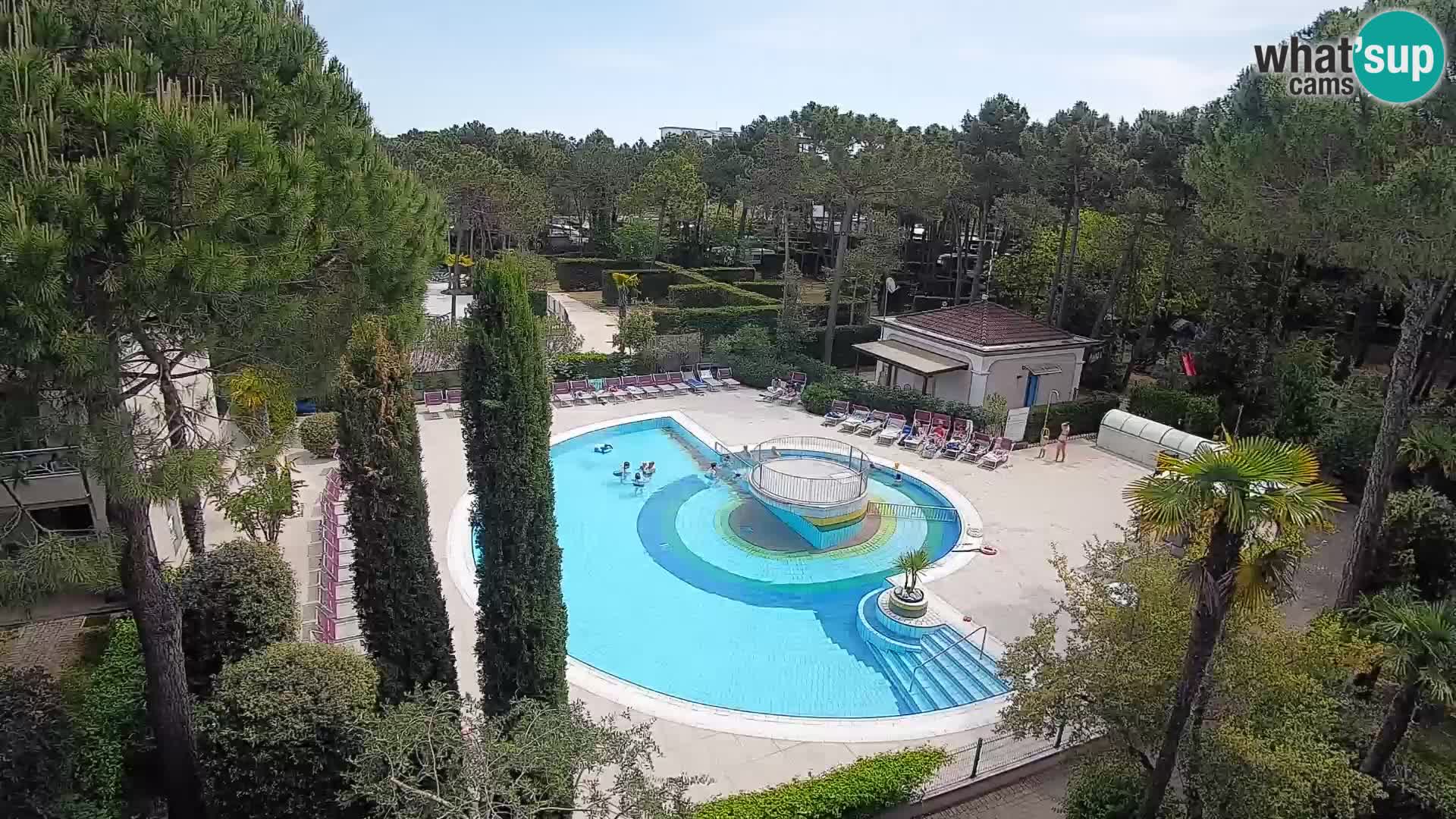 Villaggio Mare Blu pool LIVE webcam Bibione Pineda – Italy