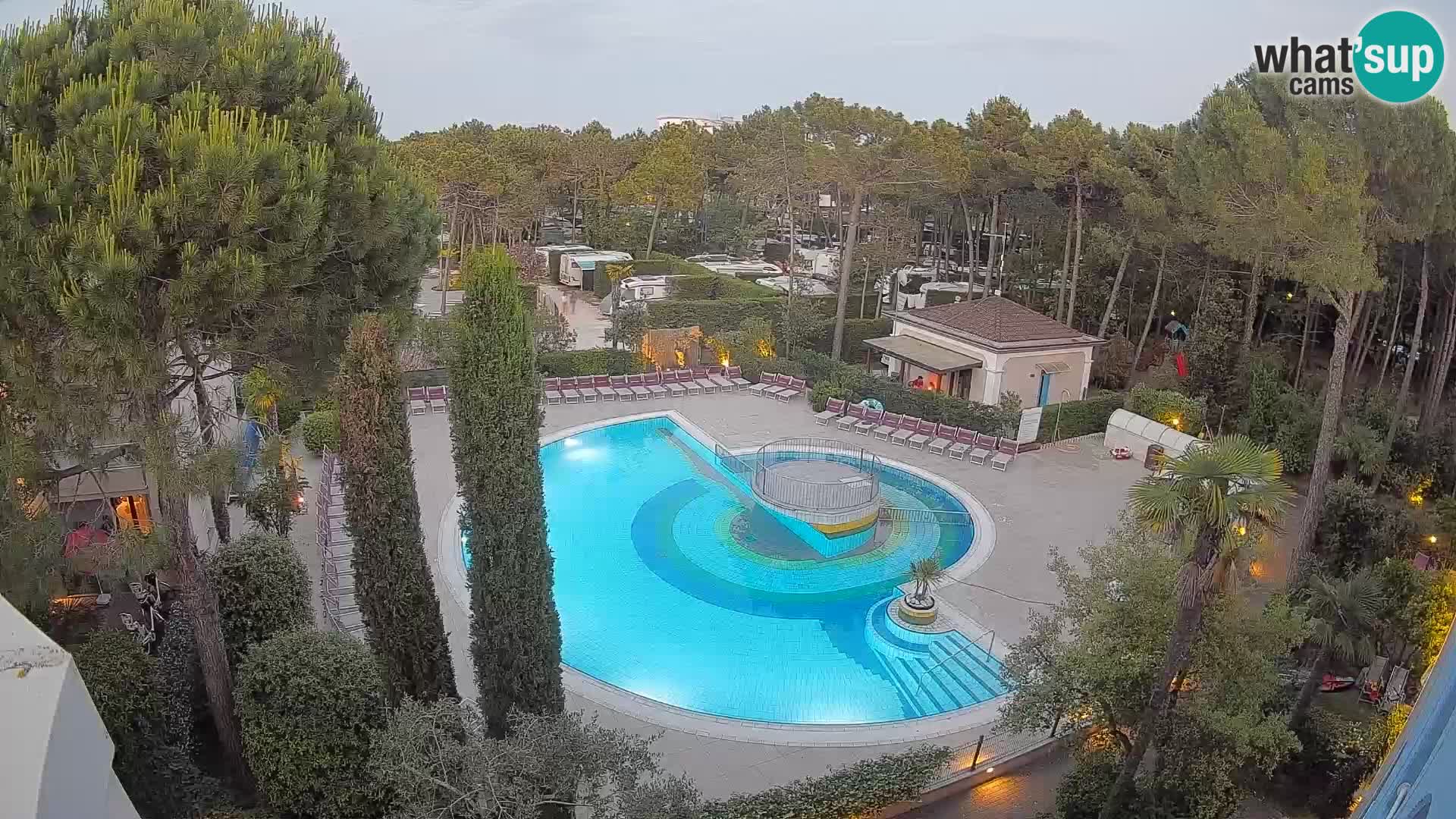 Villaggio Mare Blu pool LIVE webcam Bibione Pineda – Italy