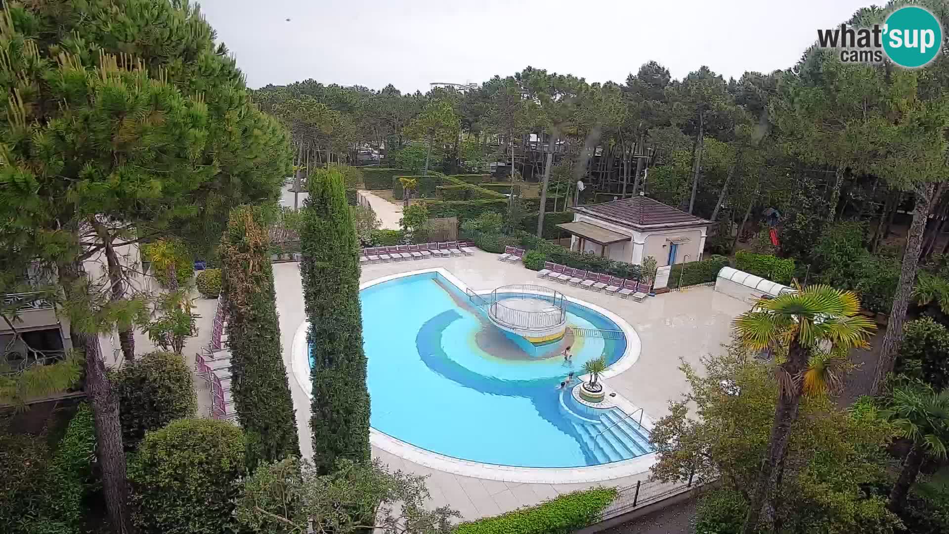 Villaggio Mare Blu pool LIVE webcam Bibione Pineda – Italy