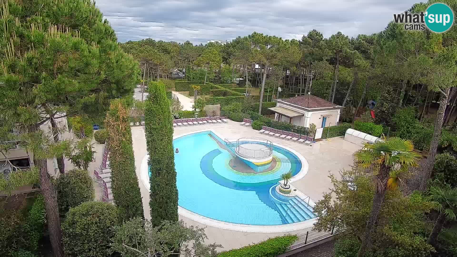 Piscina Villaggio Mare Blu EN VIVO webcam Bibione Pineda – Italia