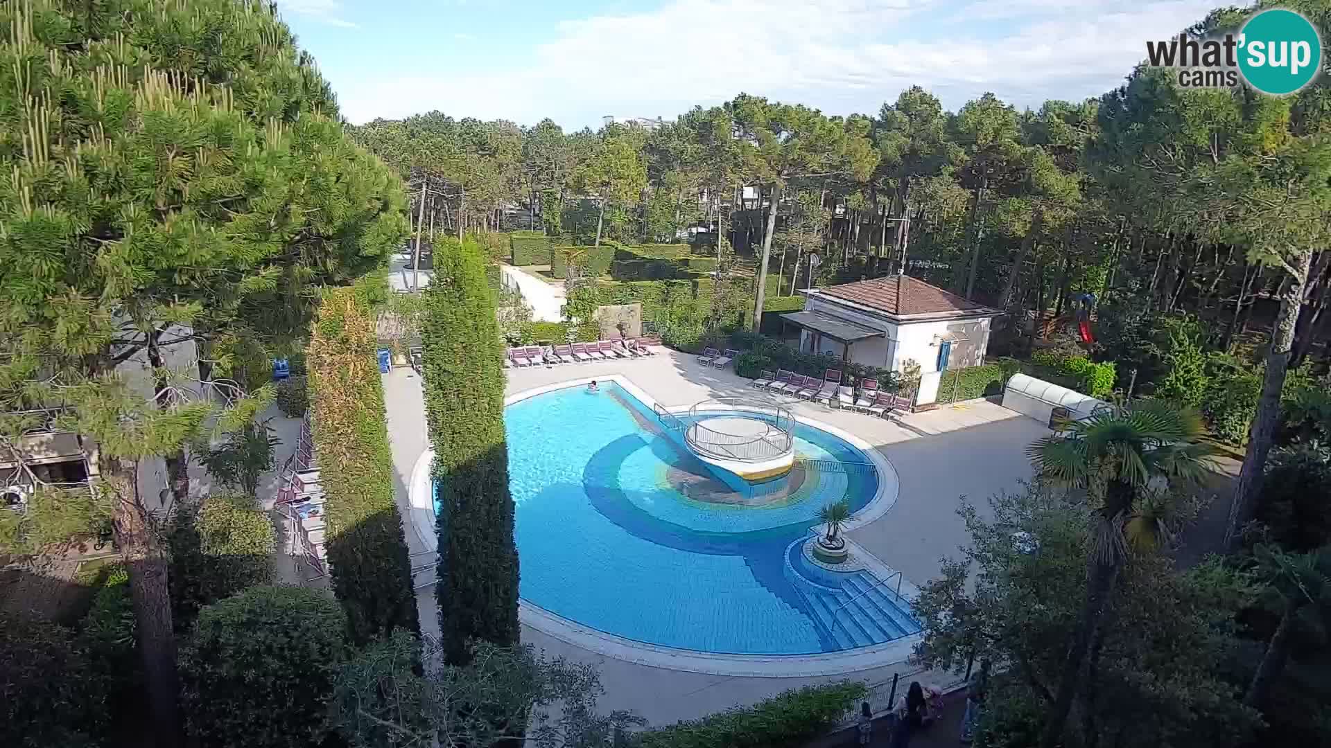 Piscina Villaggio Mare Blu EN VIVO webcam Bibione Pineda – Italia