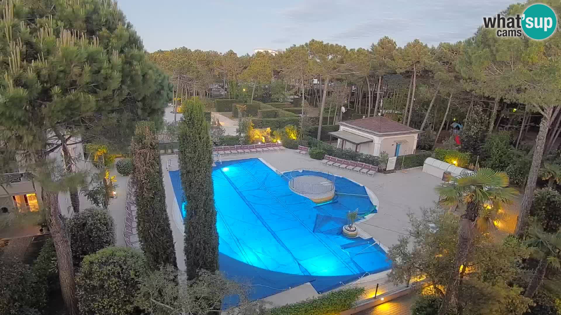 Villaggio Mare Blu pool LIVE webcam Bibione Pineda – Italy