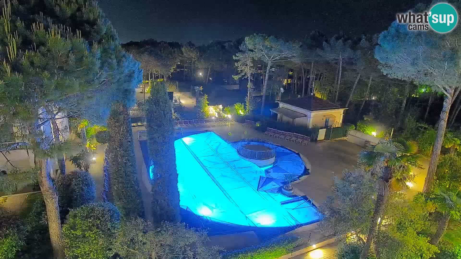 Villaggio Mare Blu bazen Spletna kamera V živo Bibione Pineda – Italija