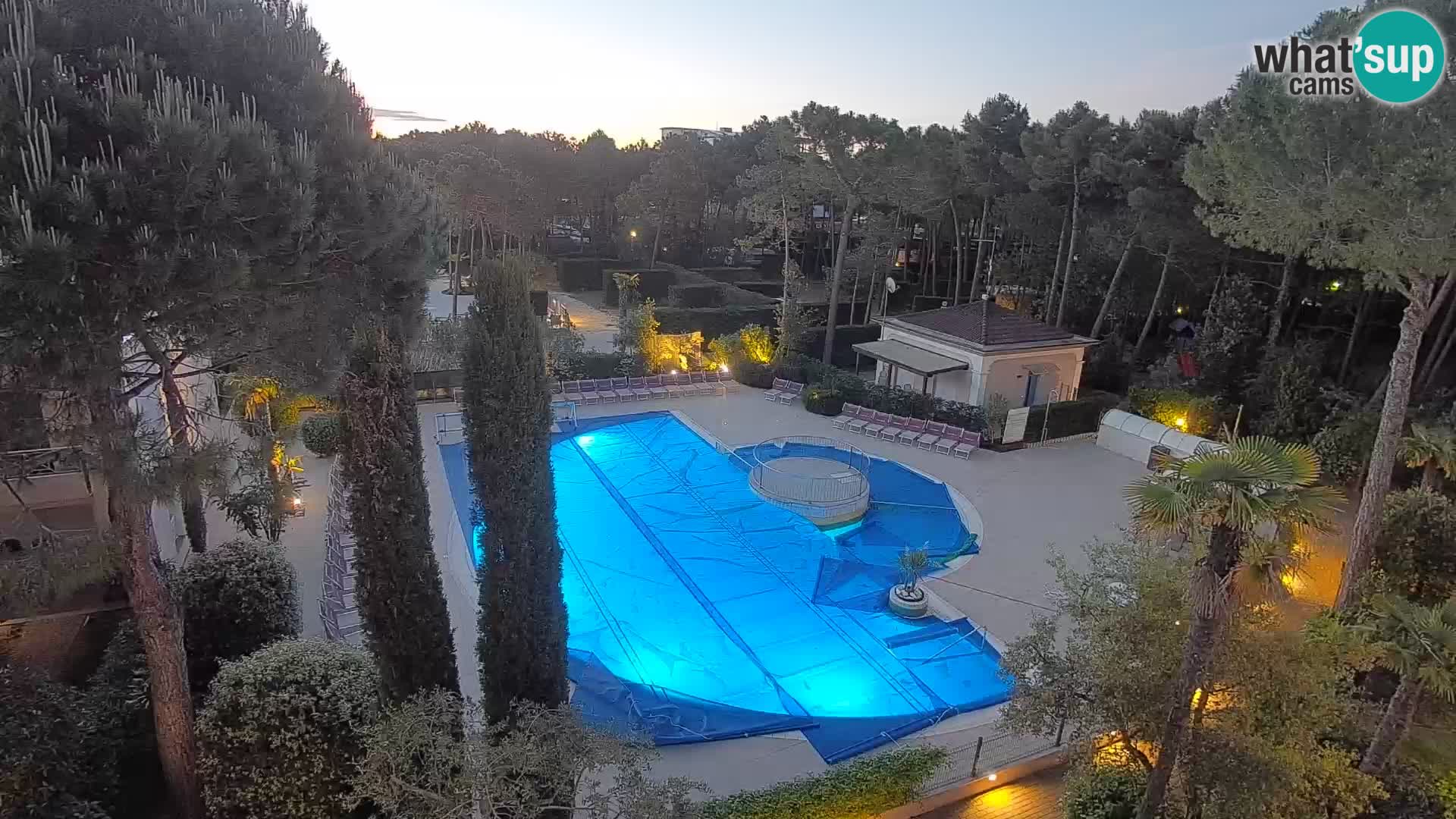 Piscina Villaggio Mare Blu EN VIVO webcam Bibione Pineda – Italia