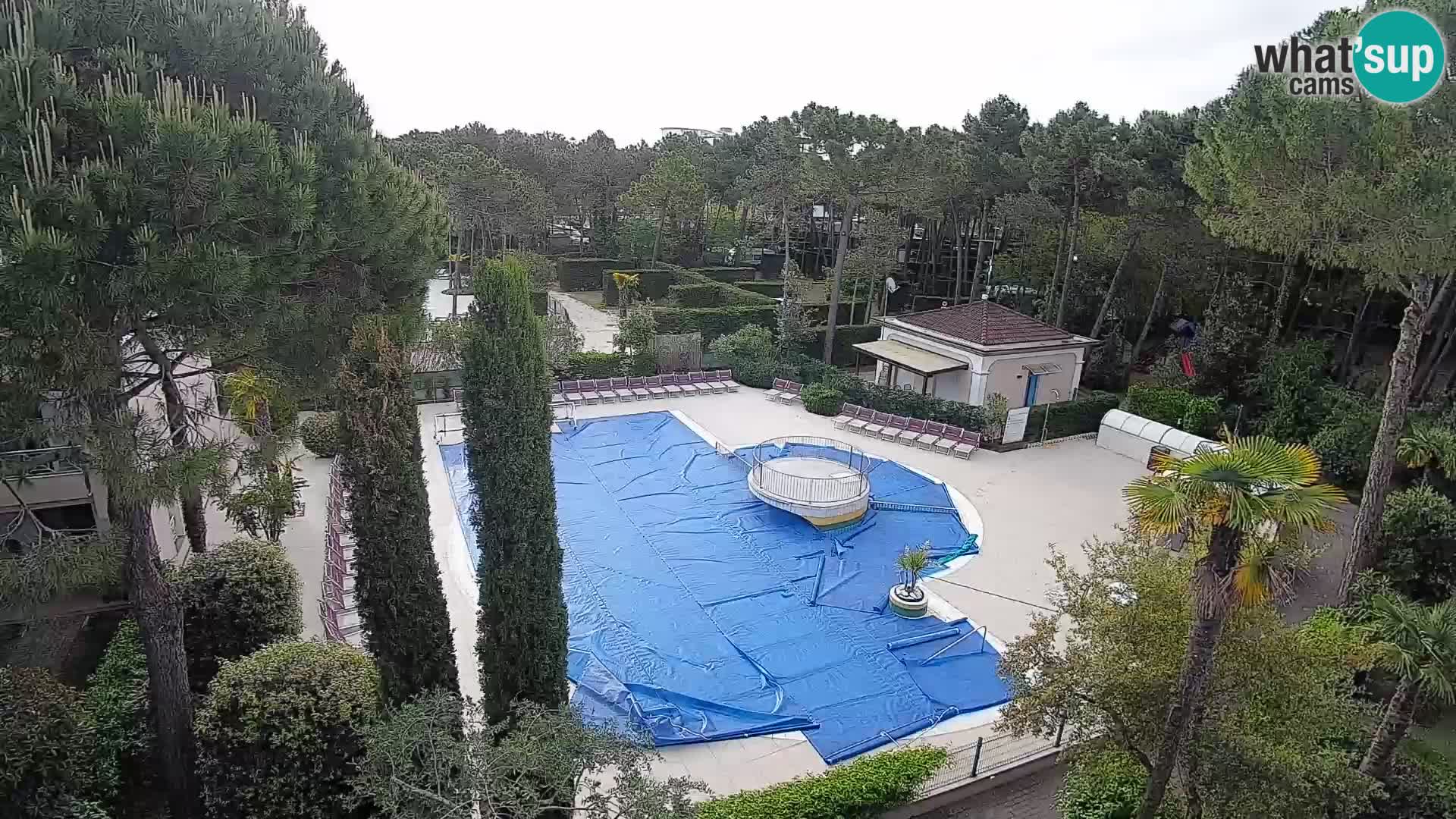 Piscina Villaggio Mare Blu EN VIVO webcam Bibione Pineda – Italia