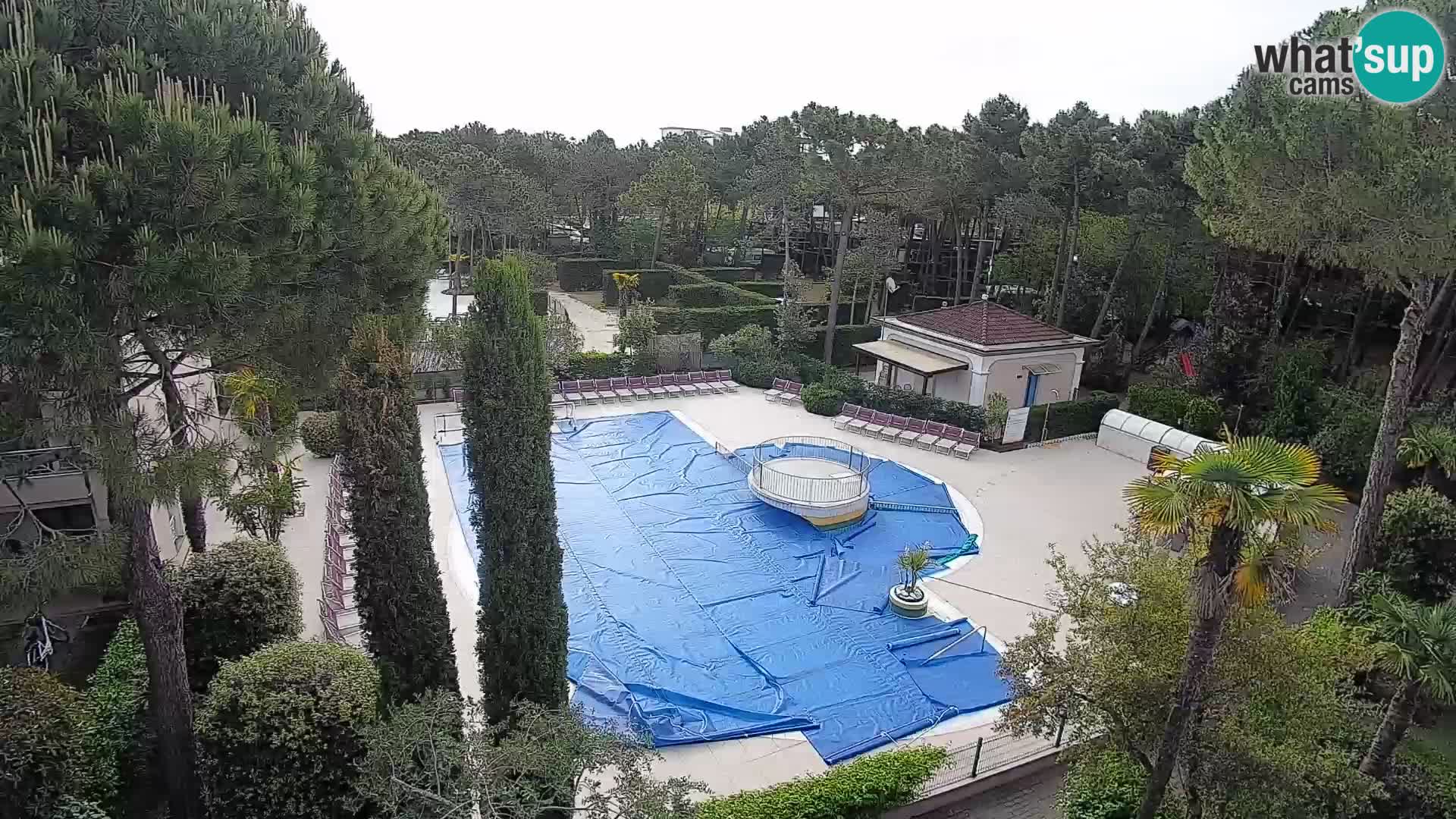 Piscina Villaggio Mare Blu EN VIVO webcam Bibione Pineda – Italia