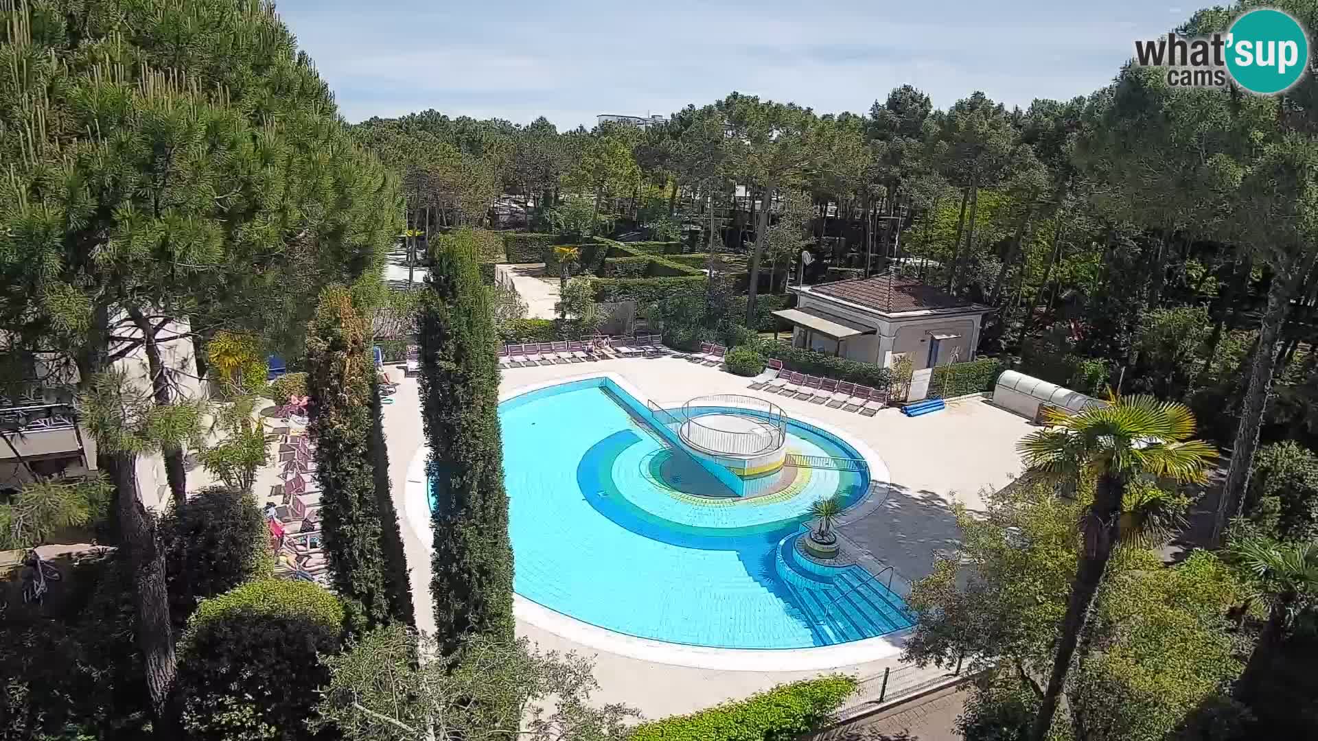 Piscina Villaggio Mare Blu webcam LIVE Bibione Pineda – Italia