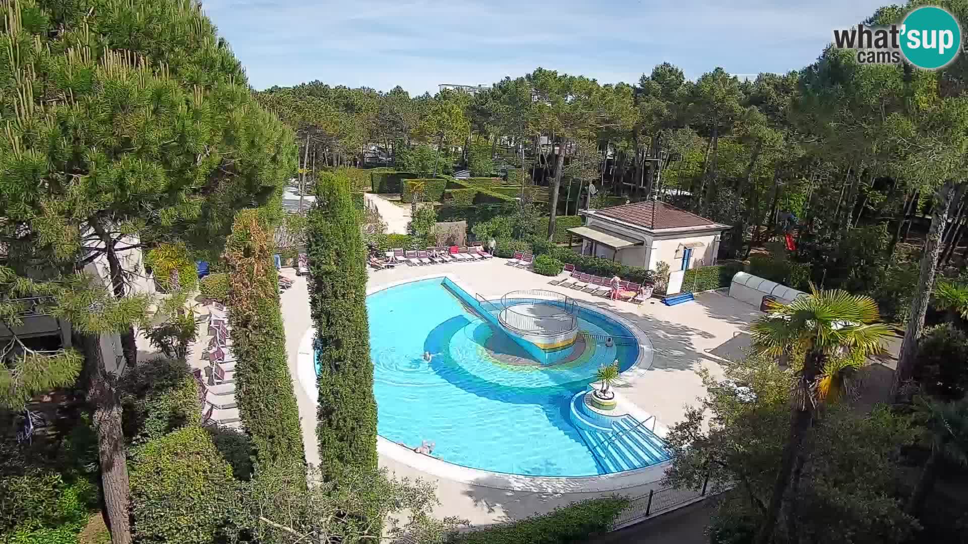 Villaggio Mare Blu pool LIVE webcam Bibione Pineda – Italy