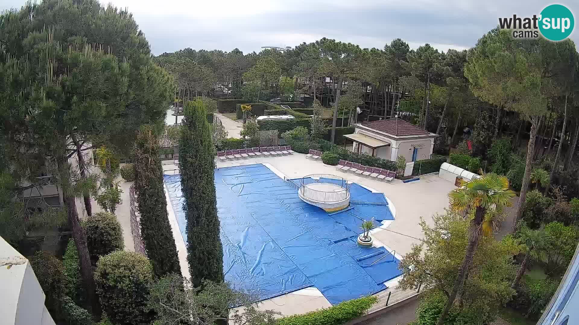 Piscina Villaggio Mare Blu webcam LIVE Bibione Pineda – Italia