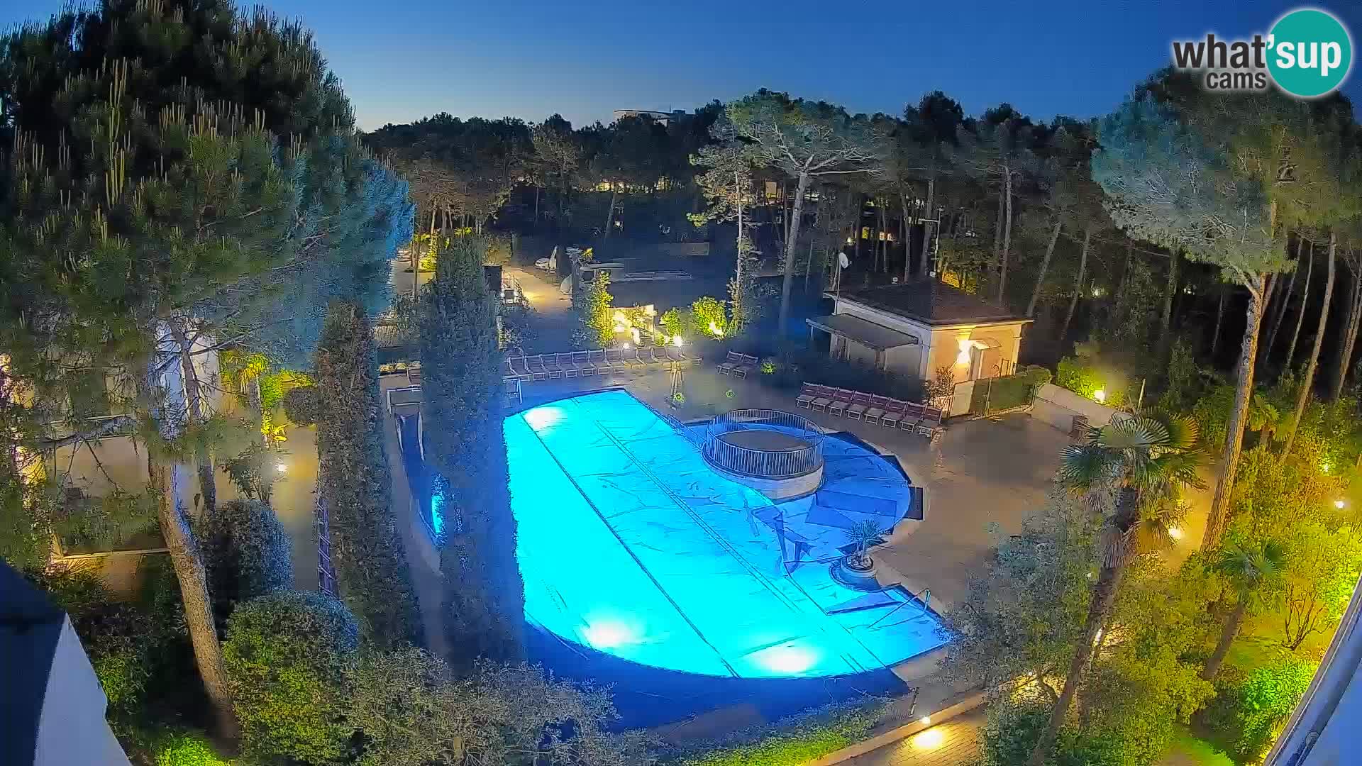 Villaggio Mare Blu pool LIVE webcam Bibione Pineda – Italy