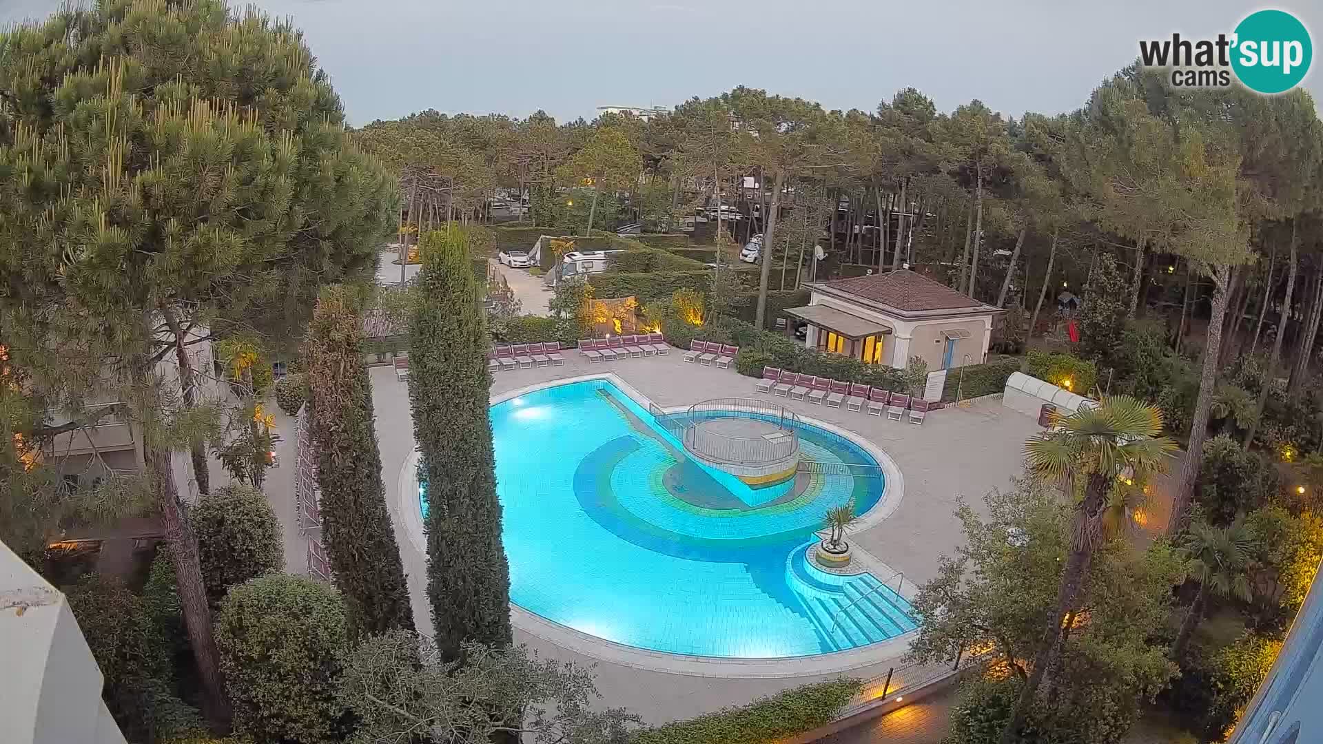 Villaggio Mare Blu pool LIVE webcam Bibione Pineda – Italy
