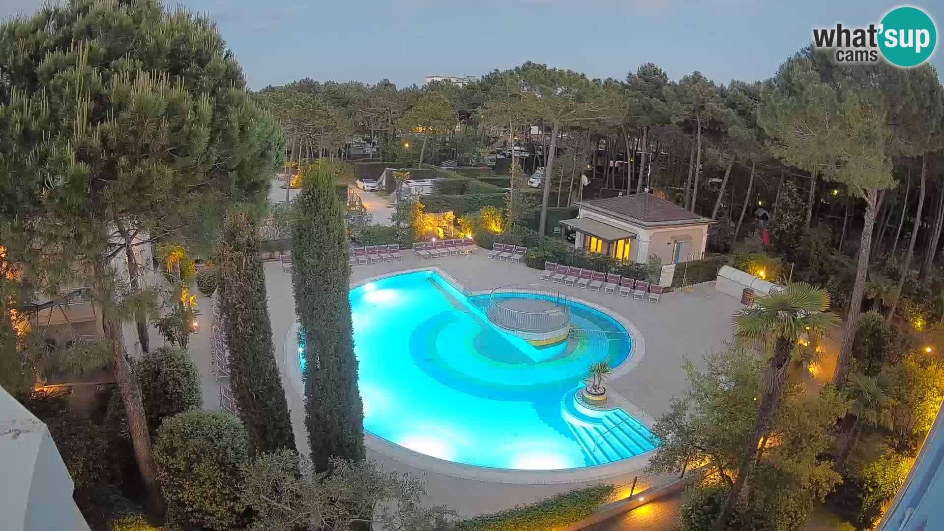 Villaggio Mare Blu piscine LIVE webcam Bibione Pineda – Italie