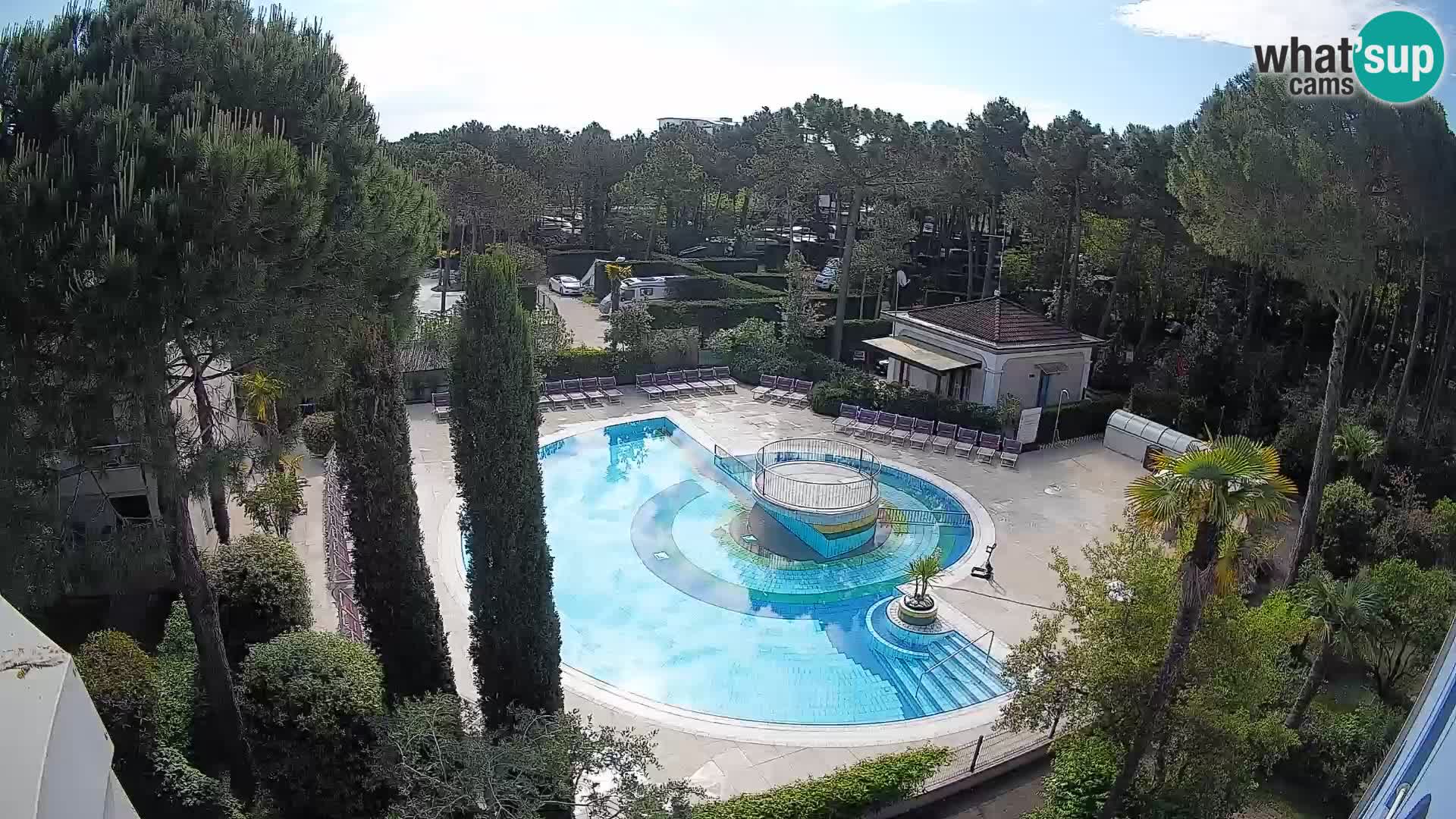 Piscina Villaggio Mare Blu EN VIVO webcam Bibione Pineda – Italia