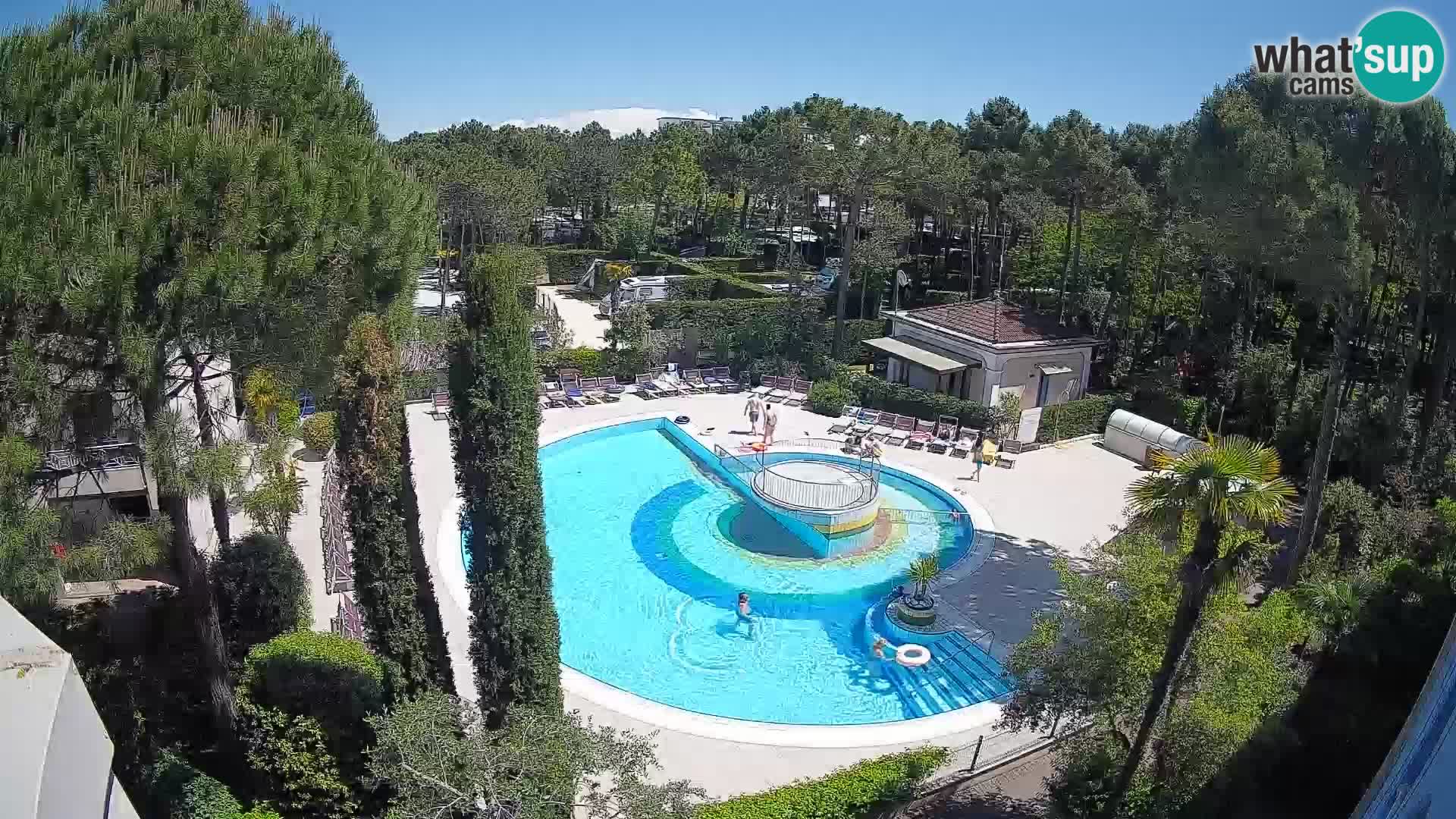 Villaggio Mare Blu piscine LIVE webcam Bibione Pineda – Italie