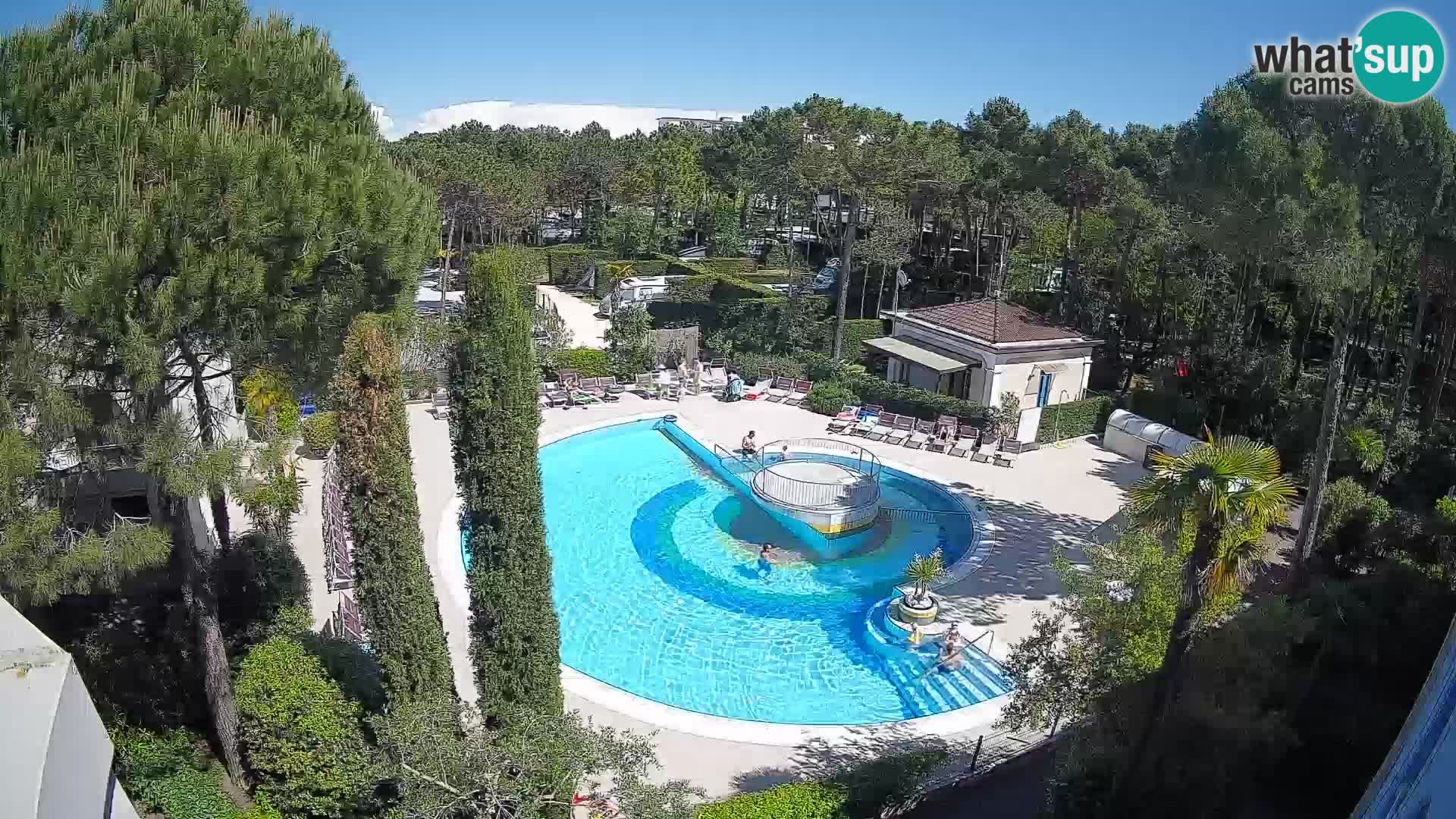 Villaggio Mare Blu pool LIVE webcam Bibione Pineda – Italy