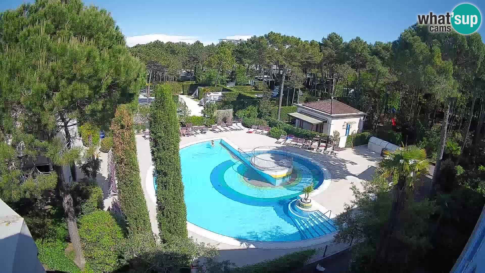 Villaggio Mare Blu piscine LIVE webcam Bibione Pineda – Italie