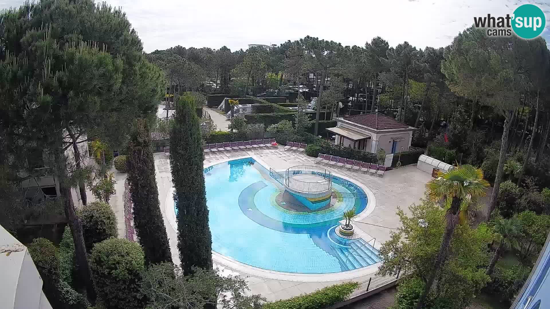 Villaggio Mare Blu pool LIVE webcam Bibione Pineda – Italy