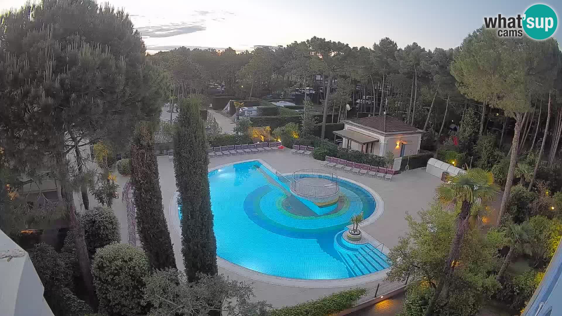 Villaggio Mare Blu pool LIVE webcam Bibione Pineda – Italy