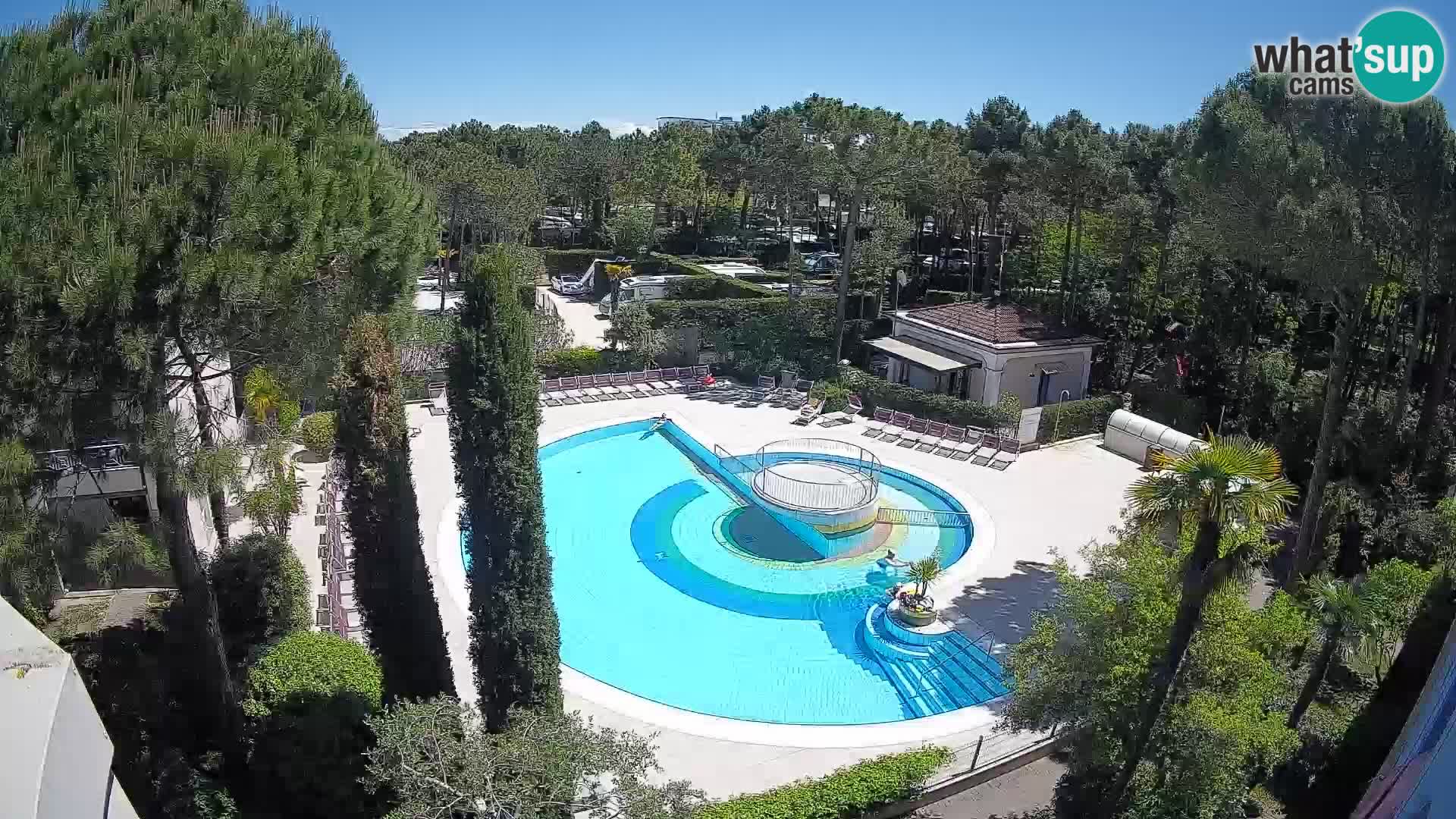Piscina Villaggio Mare Blu EN VIVO webcam Bibione Pineda – Italia