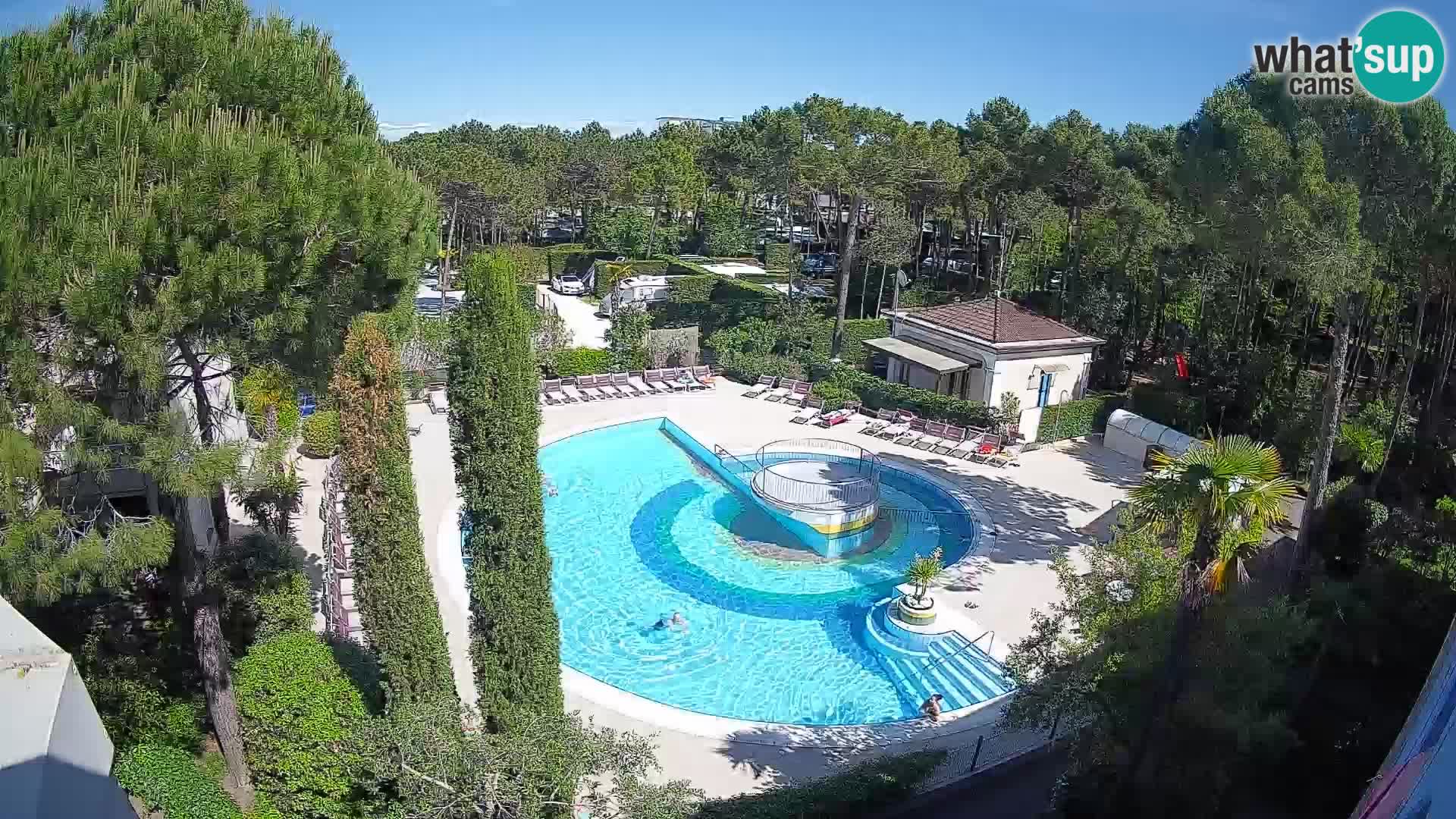 Piscina Villaggio Mare Blu EN VIVO webcam Bibione Pineda – Italia