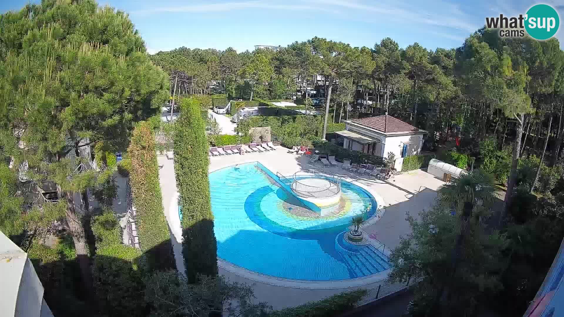 Piscina Villaggio Mare Blu webcam LIVE Bibione Pineda – Italia