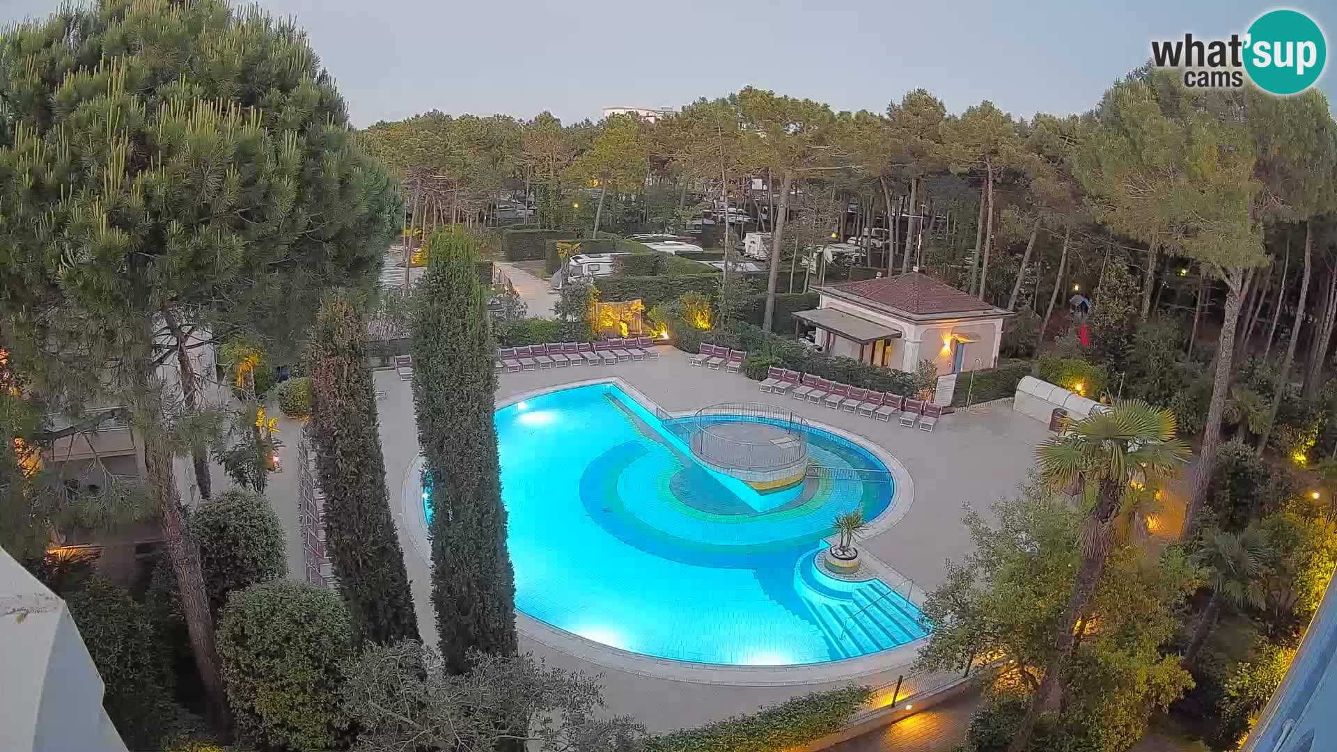 Piscina Villaggio Mare Blu webcam LIVE Bibione Pineda – Italia