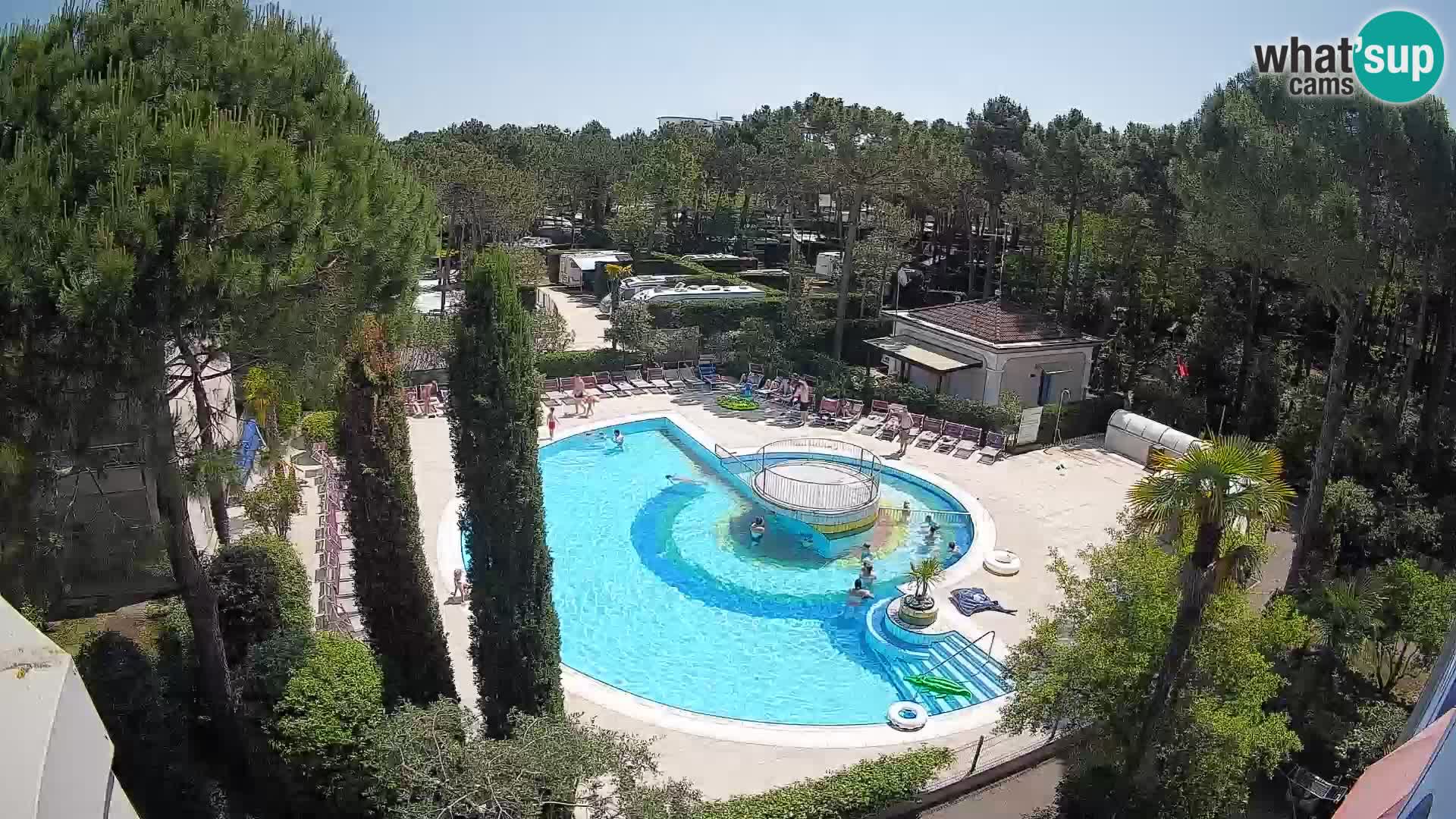 Villaggio Mare Blu piscine LIVE webcam Bibione Pineda – Italie