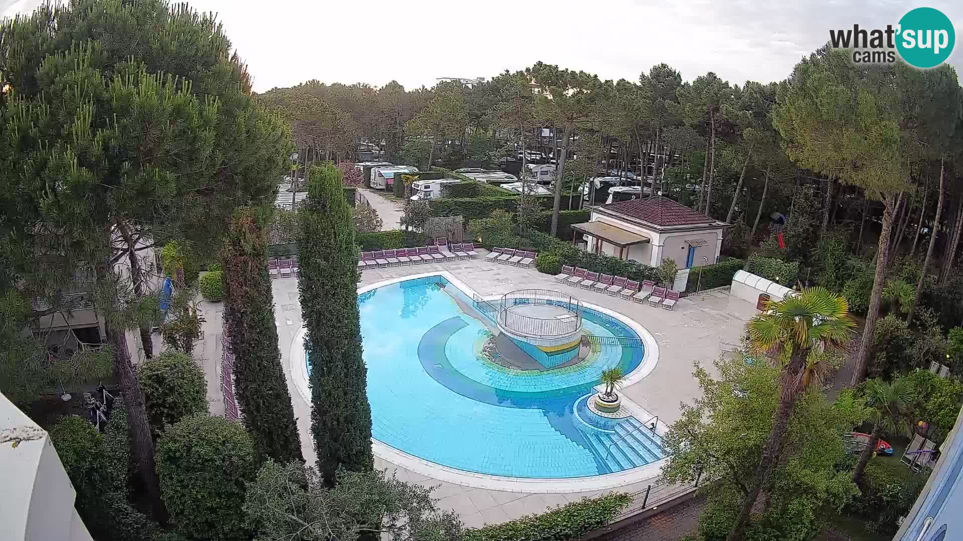Villaggio Mare Blu piscine LIVE webcam Bibione Pineda – Italie