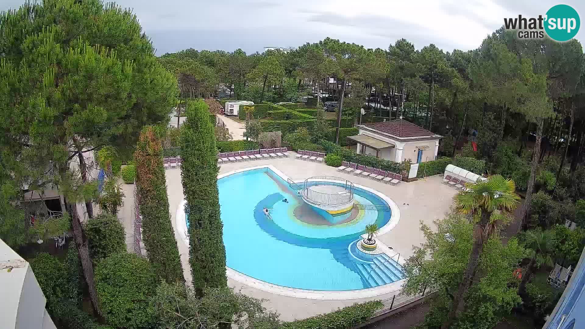 Piscina Villaggio Mare Blu EN VIVO webcam Bibione Pineda – Italia