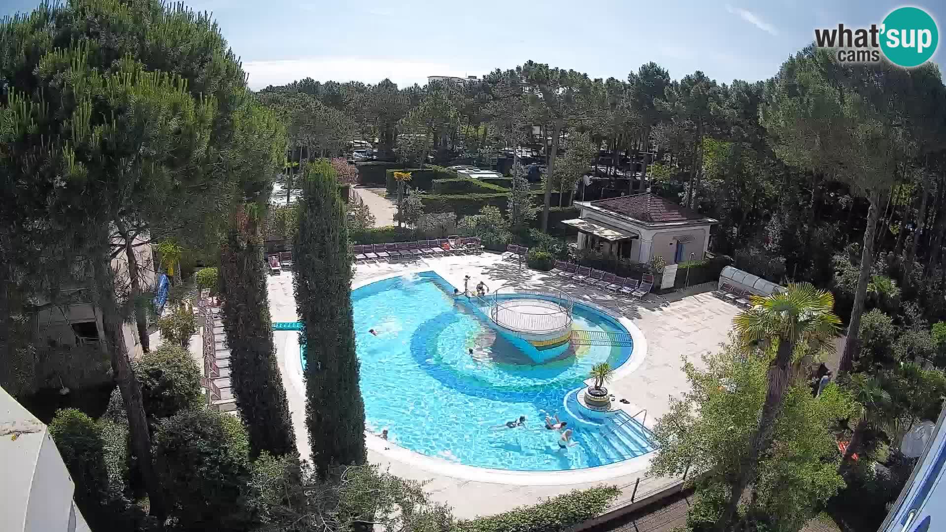 Piscina Villaggio Mare Blu EN VIVO webcam Bibione Pineda – Italia
