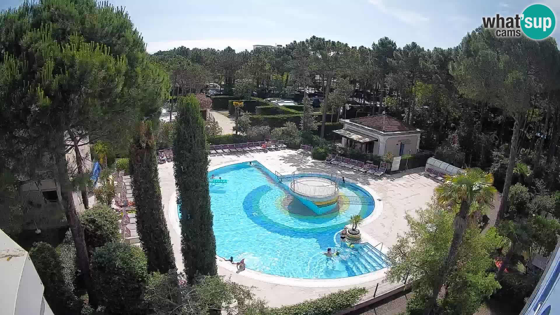 Piscina Villaggio Mare Blu webcam LIVE Bibione Pineda – Italia