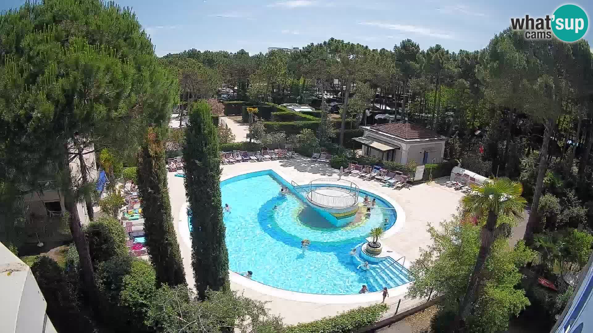 Piscina Villaggio Mare Blu webcam LIVE Bibione Pineda – Italia