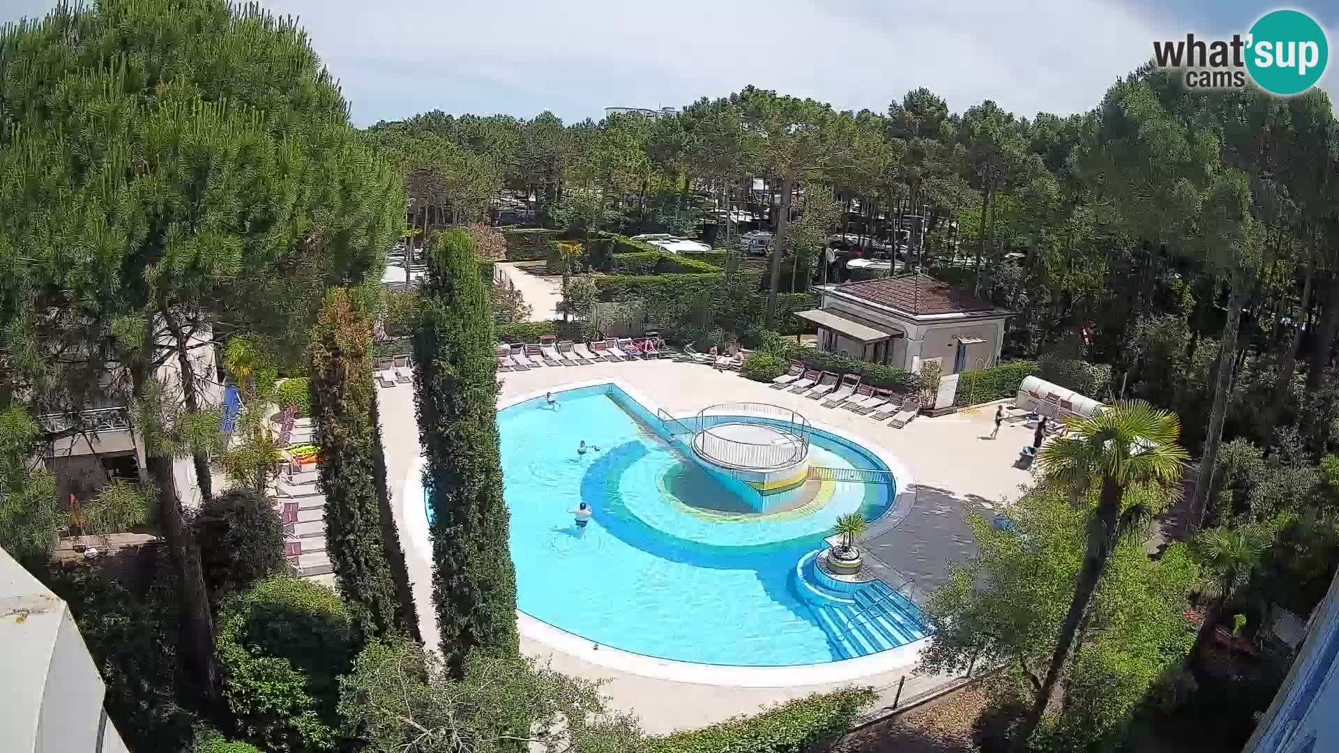 Piscina Villaggio Mare Blu EN VIVO webcam Bibione Pineda – Italia