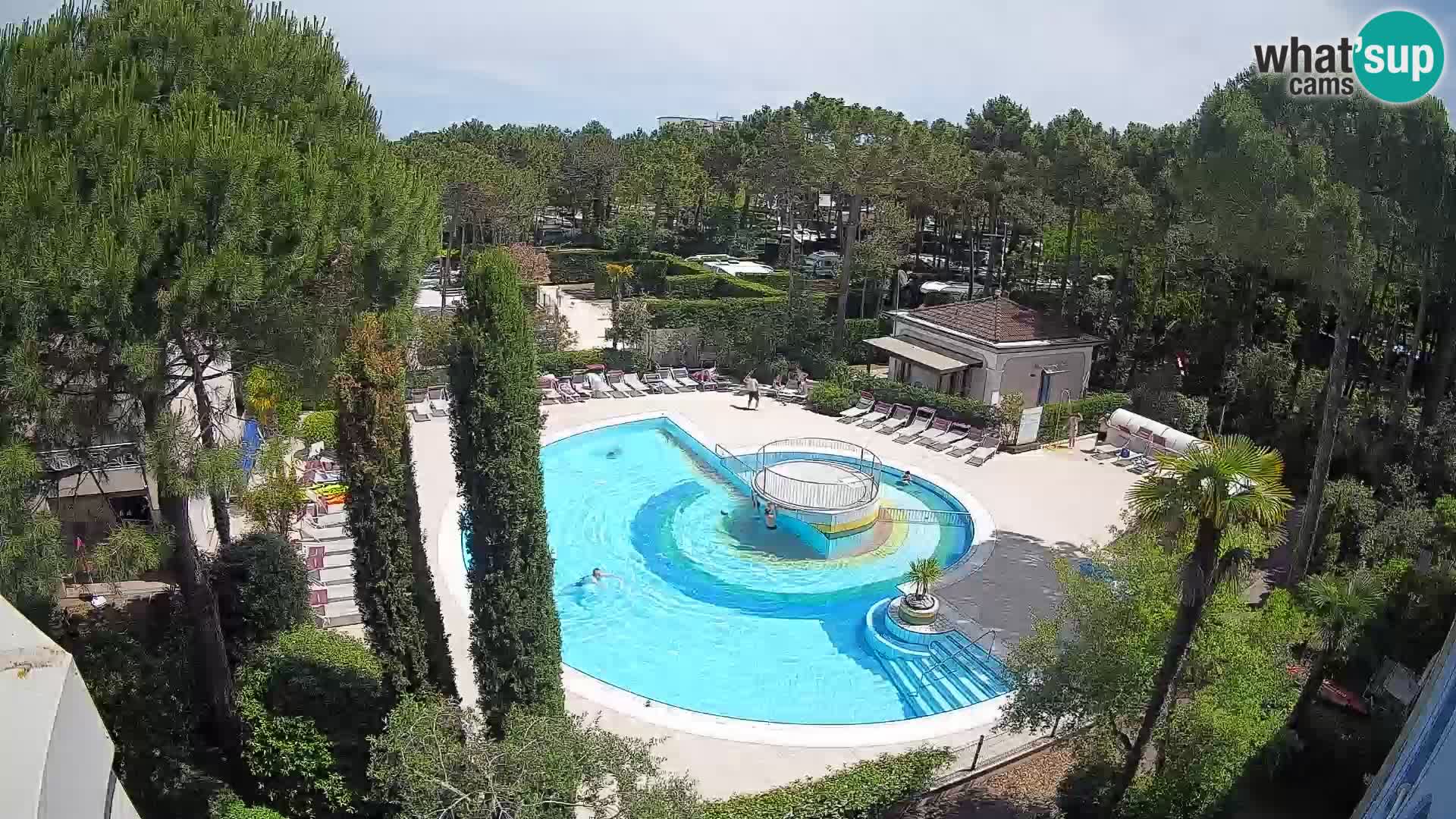 Piscina Villaggio Mare Blu EN VIVO webcam Bibione Pineda – Italia